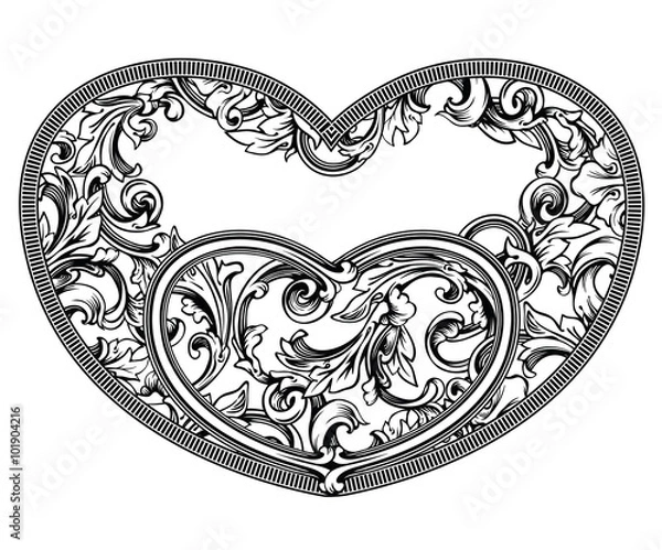 Obraz Floral_label_frame_15