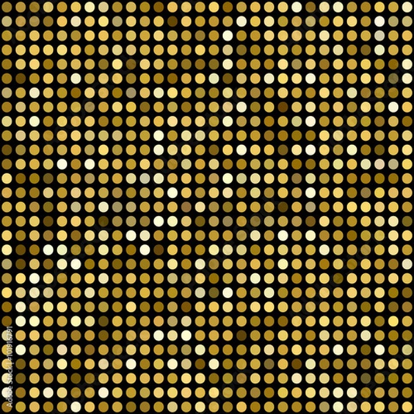Fototapeta Vector golden mosaic background