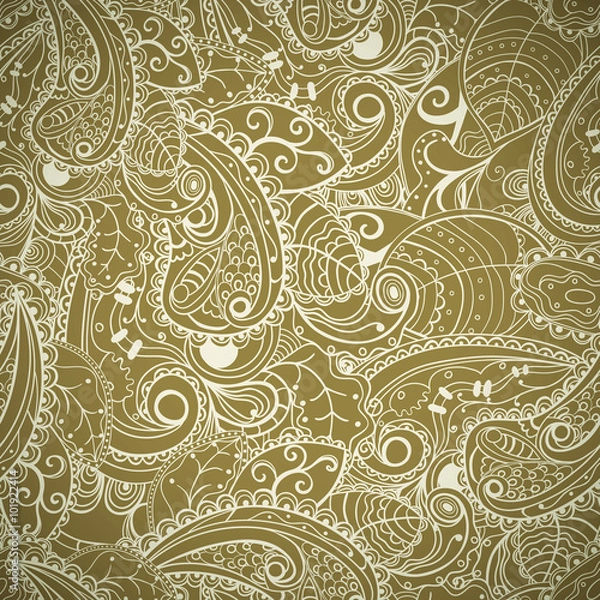 Obraz Floral seamless abstract hand-drawn background.