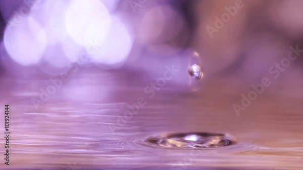 Fototapeta Water droplets on bokeh background