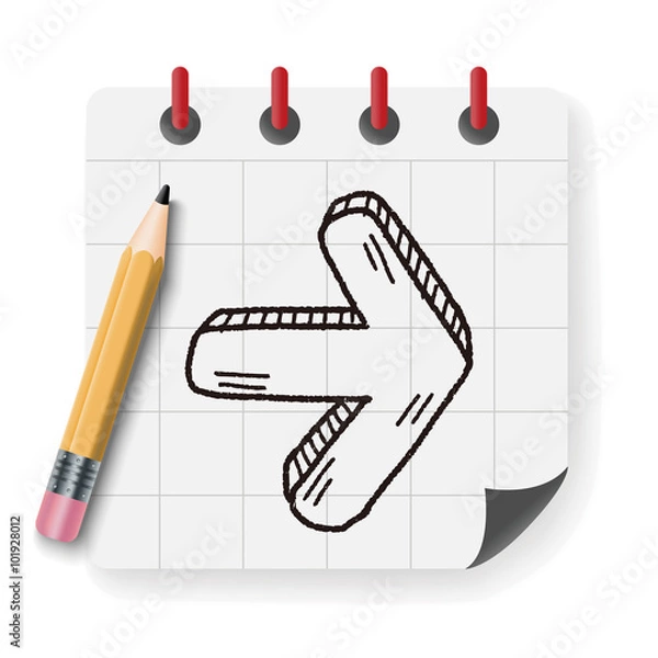 Obraz Doodle Arrow