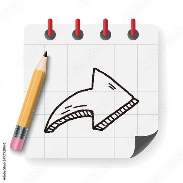 Obraz Doodle Arrow