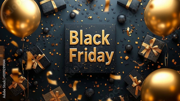 Fototapeta ブラックフライデーのセールイメージ