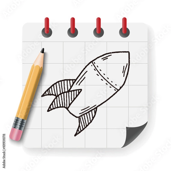 Obraz Missile doodle