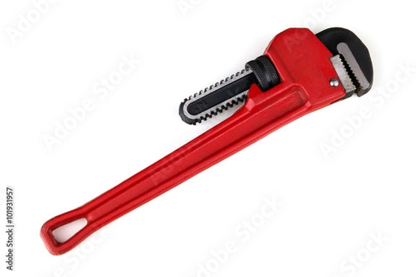 Obraz Red water pump pliers. Isolation.