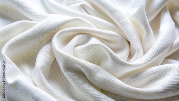 Fototapeta Soft white fabric texture perfect for backgrounds, textile design, and creative projects in photography