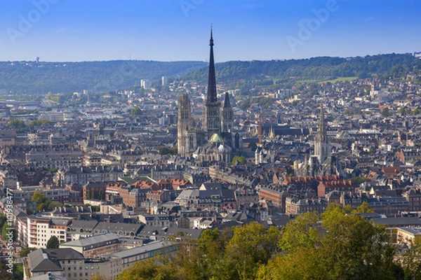 Obraz Rouen Panormablick Altstadt