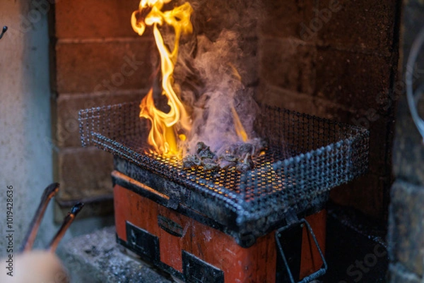 Obraz 宮崎名物 鳥の炭火焼き