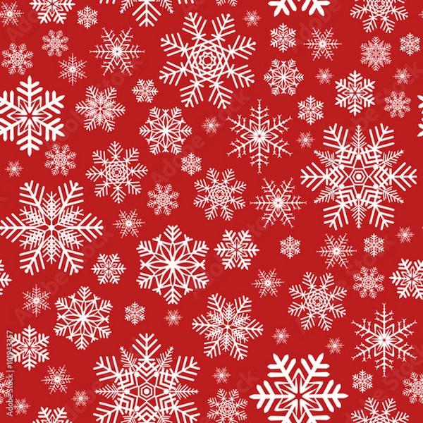 Fototapeta Christmas seamless pattern - background