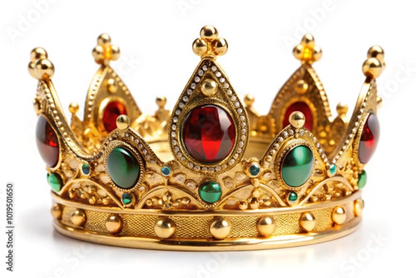 Fototapeta King crown,isolated on white background