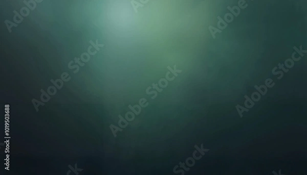 Fototapeta Abstract green gradient background with blurred light effect