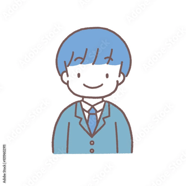 Fototapeta ほほ笑むスーツの男性