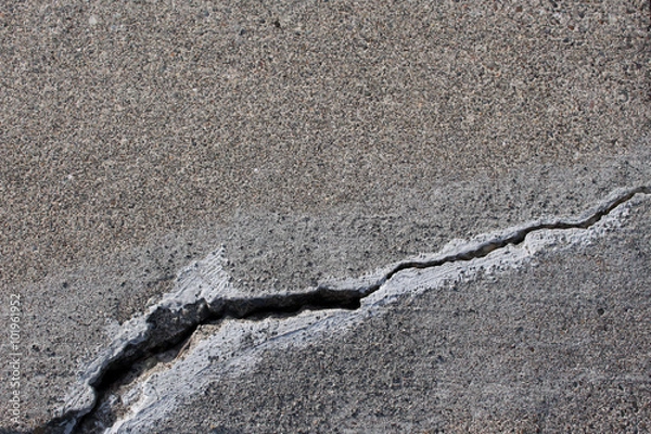 Obraz cracked concrete cement step