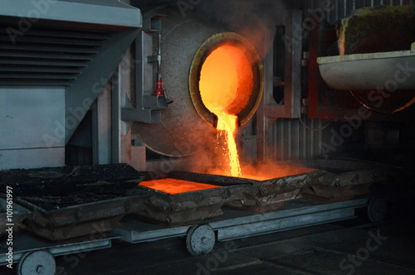 Fototapeta Печь для выплавки свинца