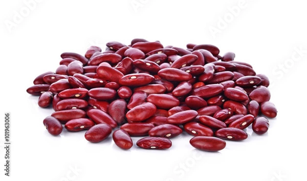 Obraz Red bean isolated on white background