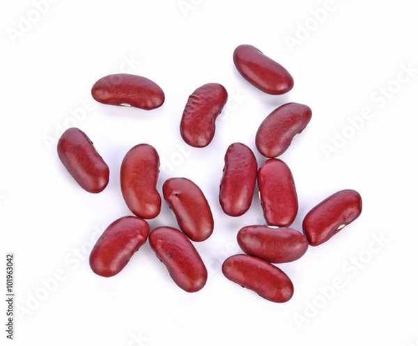 Obraz Red bean isolated on white background