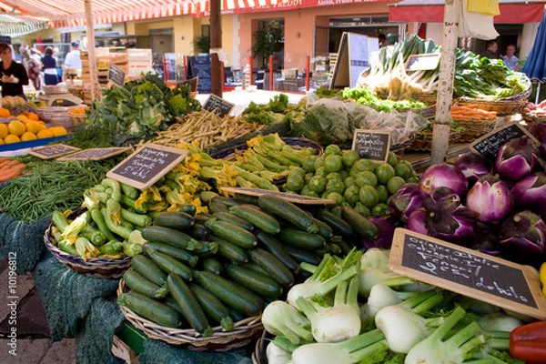Fototapeta Market in Nice