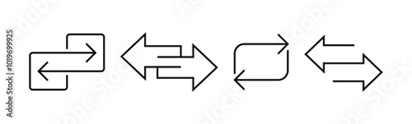 Obraz  transfer arrows icon