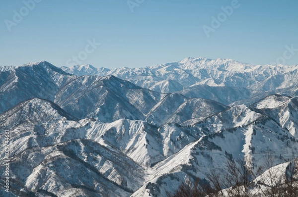 Obraz 快晴下の白山展望