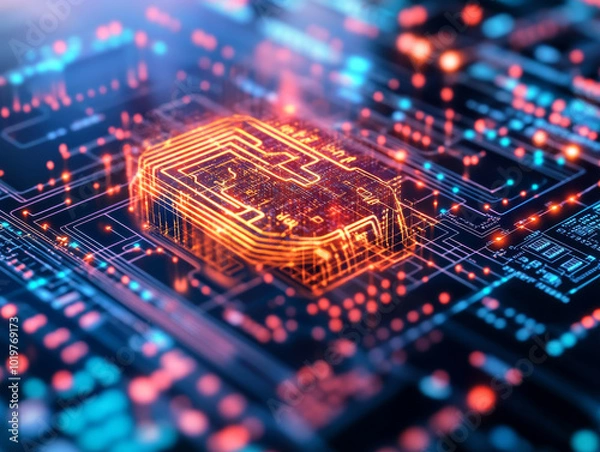 Fototapeta Exploring the Future of Technology The Role of Advanced Microchips in Modern Computing