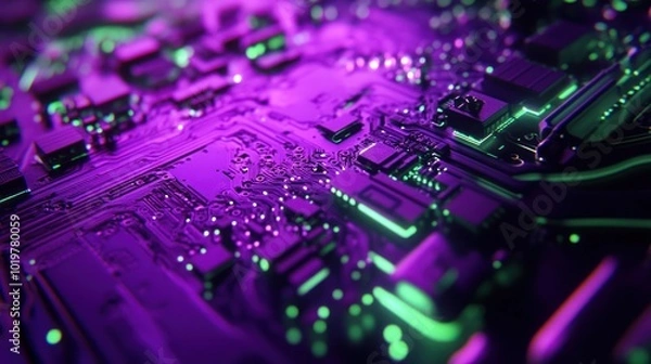 Fototapeta Circuit Board Close Up