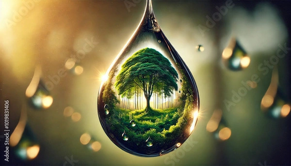 Obraz Bring drops from nature.