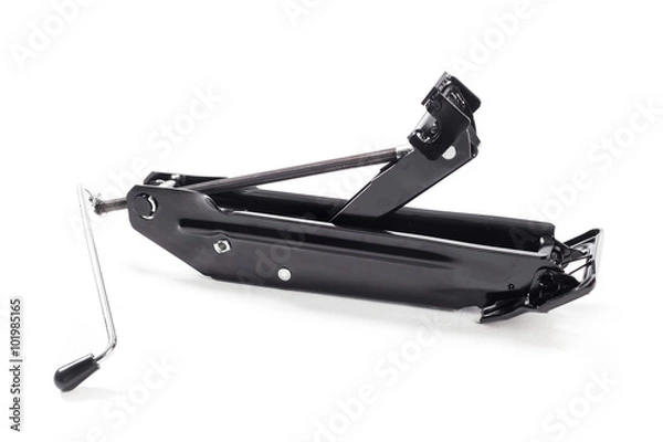 Obraz Car jack isolated on white