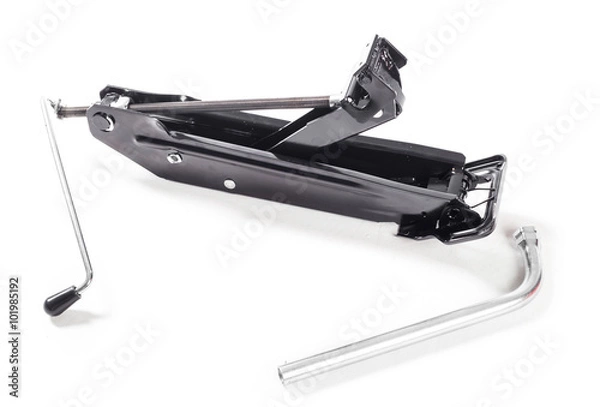 Obraz Car jack isolated on white