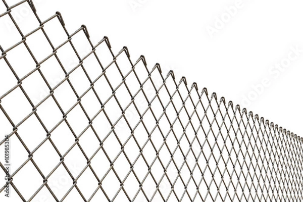 Fototapeta Rusty metal grid