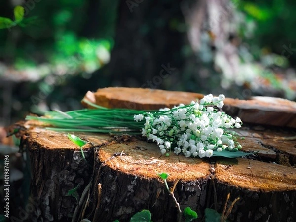 Obraz mushrooms in the forest