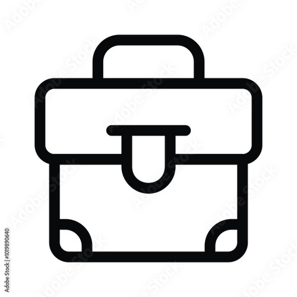Fototapeta A professional briefcase symbolizing work, business, or documents
