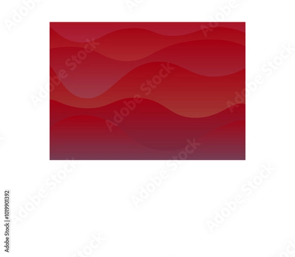 Fototapeta Abstract red wave background. Flowing shapes elements. Perfect for graphic design, website, banner, brochure, poster or advertisement