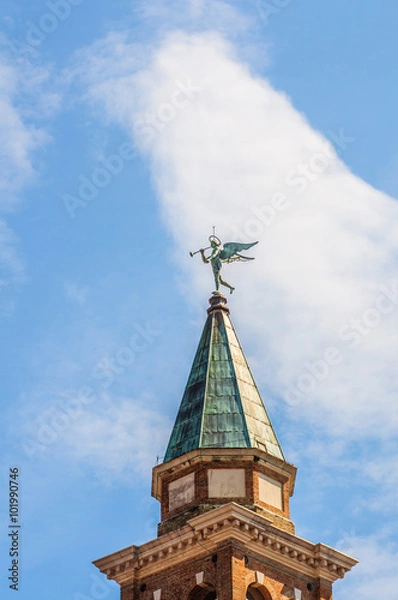 Fototapeta Architecture details of ancient church in Chioggia