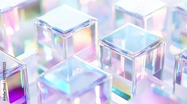 Obraz Abstract Glass Cubes