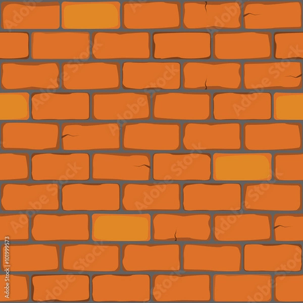 Fototapeta seamless vector pattern, bricks