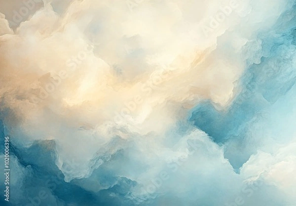 Obraz blue sky with clouds