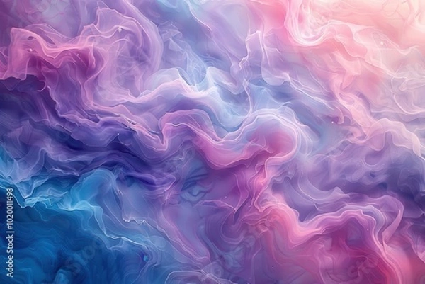 Fototapeta Colorful abstract swirl background with pink and blue tones.