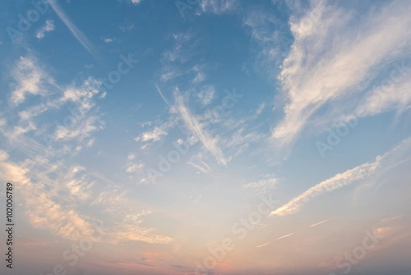 Obraz Sunset / sunrise with clouds
