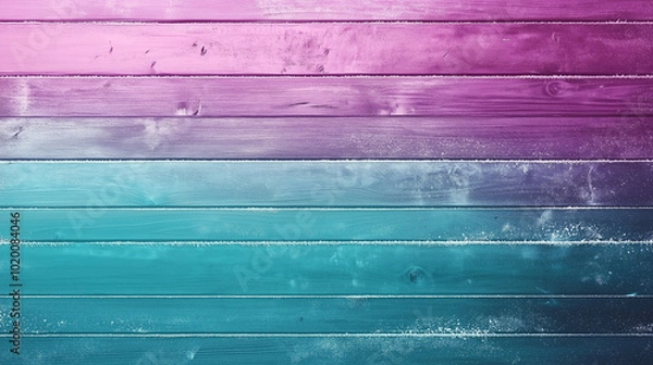 Fototapeta Abstract Gradient Background in Turquoise and Purple, Vibrant Watercolor Texture with Copy Space