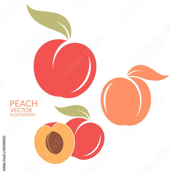 Obraz Brzoskwinia. Zestaw