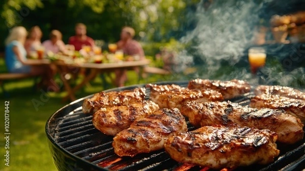 Obraz The Grill with Sizzling Meat