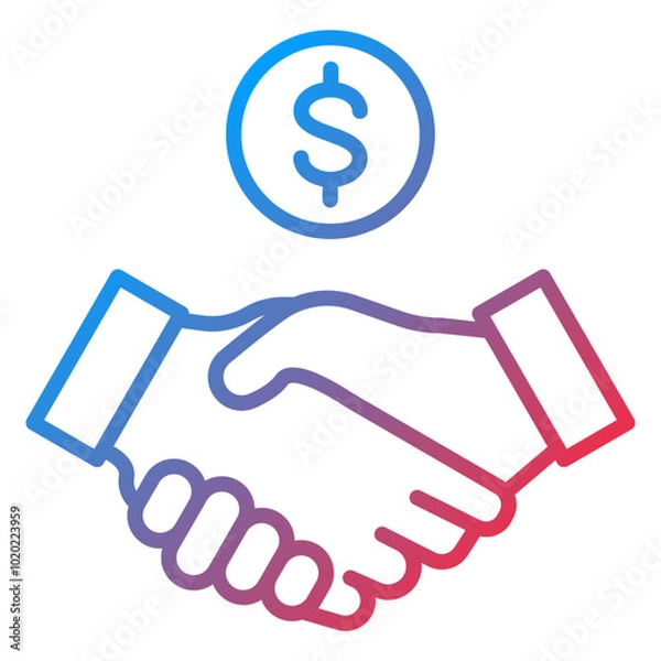 Fototapeta Collaboration Icon Style