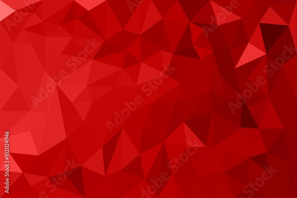 Obraz red abstract geometric triangular polygon style illustration graphic background