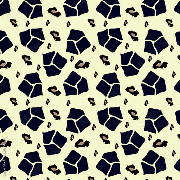 Fototapeta WILD ANIMAL PATTERN VECTOR DESIGNS CARPET FABRIC TEXTILE VECTOR PATTERN