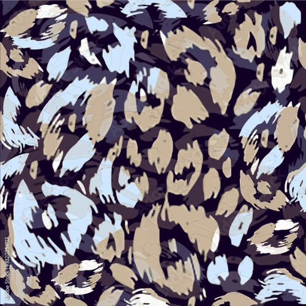 Fototapeta WILD ANIMAL PATTERN VECTOR DESIGNS CARPET FABRIC TEXTILE VECTOR PATTERN