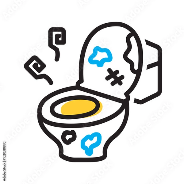 Obraz Vector multicolor icon for Unsanitary