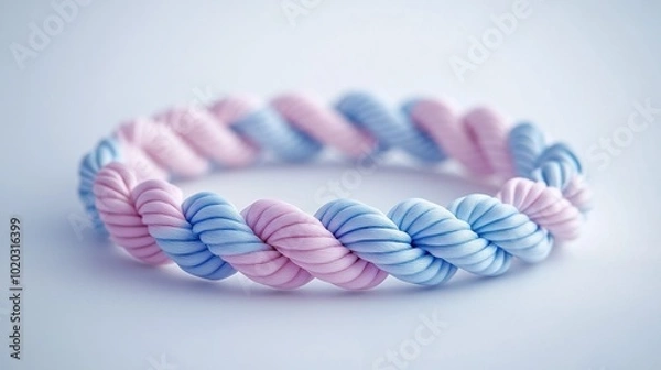 Obraz Twisted Pink and Blue Bracelet