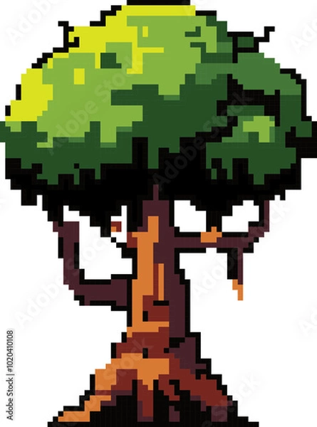 Obraz Pixelated Arcade Tree