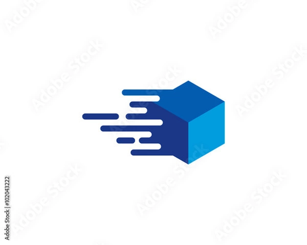 Obraz Box Exprees Logo Design Template