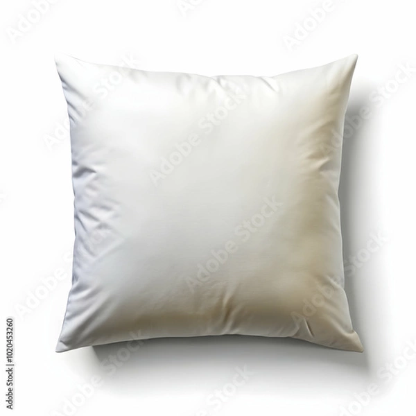 Fototapeta This soft white pillow is perfect for a restful night's sleep.
